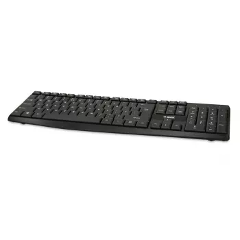 Káblová USB klávesnica IBOX Eris IKC2010B – Full-Size 105 klávesov, USB, odolná voči vode, čierna