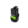 Batéria pre akumulátorový skrutkovač Green Cell PTBO12V3 — Li‑Ion 3 Ah, rozmery 5,1×4,7×8,6 cm