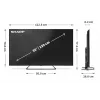 Sharp 55HP6265E TV 139,7 cm (55 palcov) 4K Ultra HD Smart TV Wi-Fi čierna