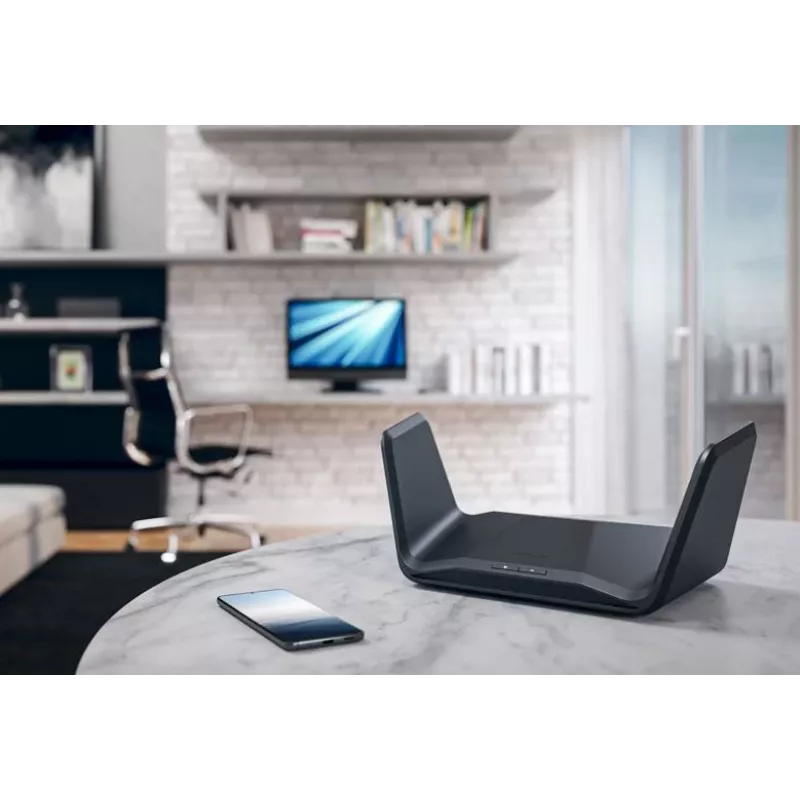 Netgear Nighthawk RAXE300 bezdrôtový router, Wi-Fi 6E, 4-portový switch