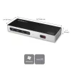 StarTech.com USB-C & USB-A dock - Dual-Monitor 4K 60Hz dock DisplayPort + HDMI - hybridná USB 3.0 dokovacia stanica pre USB-C alebo USB-A notebooky - 6x USB Type-A, GbE - USB 3.1 Gen 1 - Mac/Windows