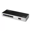 StarTech.com USB-C & USB-A dock - Dual-Monitor 4K 60Hz dock DisplayPort + HDMI - hybridná USB 3.0 dokovacia stanica pre USB-C alebo USB-A notebooky - 6x USB Type-A, GbE - USB 3.1 Gen 1 - Mac/Windows