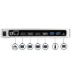 StarTech.com USB-C & USB-A dock - Dual-Monitor 4K 60Hz dock DisplayPort + HDMI - hybridná USB 3.0 dokovacia stanica pre USB-C alebo USB-A notebooky - 6x USB Type-A, GbE - USB 3.1 Gen 1 - Mac/Windows