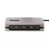 StarTech.com USB-C multiport adaptér, 4K 60Hz HDMI 2.0b, HDR, USB 3.2 Gen 2 10Gbps hub (2xUSB-C, 1xUSB-A), 100W PD Pass-Through, mini travel dock, 12 palcov/30cm kábel, dokovacia stanica pre notebook