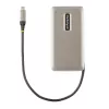 StarTech.com USB-C multiport adaptér, 4K 60Hz HDMI 2.0b, HDR, USB 3.2 Gen 2 10Gbps hub (2xUSB-C, 1xUSB-A), 100W PD Pass-Through, mini travel dock, 12 palcov/30cm kábel, dokovacia stanica pre notebook