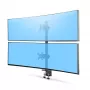 StarTech.com držiak na stôl pre 2 vertikálne stohované monitory, dual 49 palcov, celkovo 32 kg, C-svorka, Quick-Release VESA systém, širokouhlý 16:9/Ultraširoký 32:9, TAA