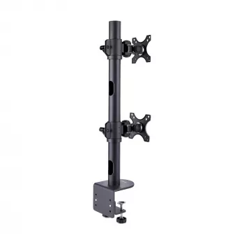StarTech.com držiak na stôl pre 2 vertikálne stohované monitory, dual 49 palcov, celkovo 32 kg, C-svorka, Quick-Release VESA systém, širokouhlý 16:9/Ultraširoký 32:9, TAA