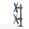 StarTech.com držiak na stôl pre 2 vertikálne stohované monitory, dual 49 palcov, celkovo 32 kg, C-svorka, Quick-Release VESA systém, širokouhlý 16:9/Ultraširoký 32:9, TAA