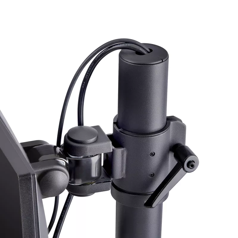 StarTech.com držiak na stôl pre 2 vertikálne stohované monitory, dual 49 palcov, celkovo 32 kg, C-svorka, Quick-Release VESA systém, širokouhlý 16:9/Ultraširoký 32:9, TAA