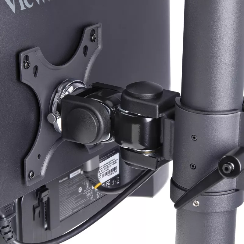 StarTech.com držiak na stôl pre 2 vertikálne stohované monitory, dual 49 palcov, celkovo 32 kg, C-svorka, Quick-Release VESA systém, širokouhlý 16:9/Ultraširoký 32:9, TAA