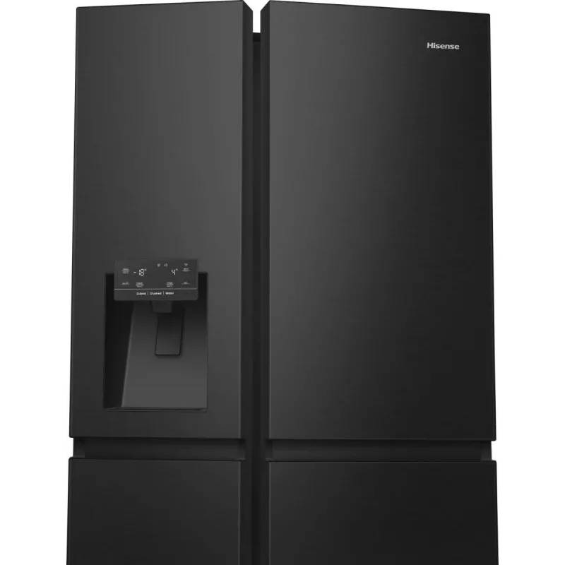 Hisense RS818N4TFC Side-by-Side chladnička voľne stojaca 632 L čierna, nerez