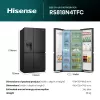 Hisense RS818N4TFC Side-by-Side chladnička voľne stojaca 632 L čierna, nerez