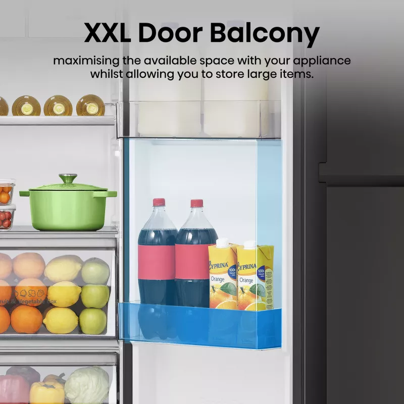 Hisense RS818N4TFC Side-by-Side chladnička voľne stojaca 632 L čierna, nerez