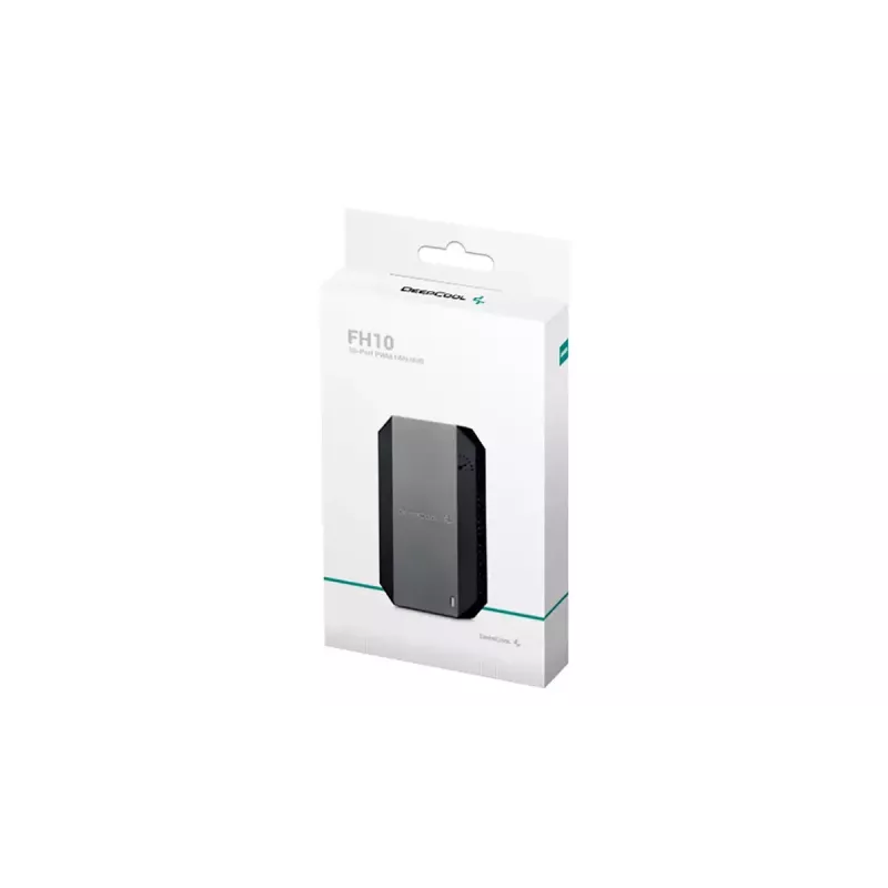 Ovládač ventilátorov DeepCool FH-10, 4-pin konektor ventilátora, čierny, 80×46×15 mm