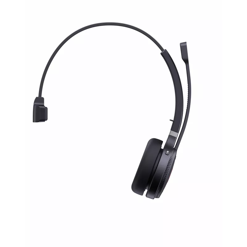Yealink WH62 Mono Teams Headset, bezdrôtový, kancelária/call centrum, 20 - 20000 Hz, 80 g, headset, čierna