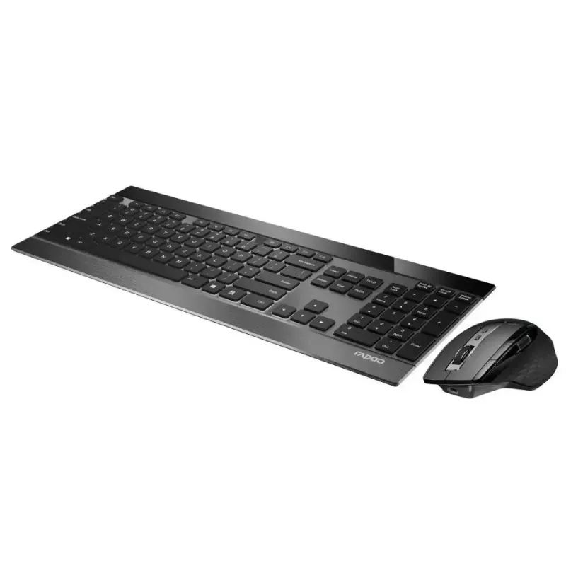Klávesnica a myš Rapoo 9900m Office QWERTZ čierna