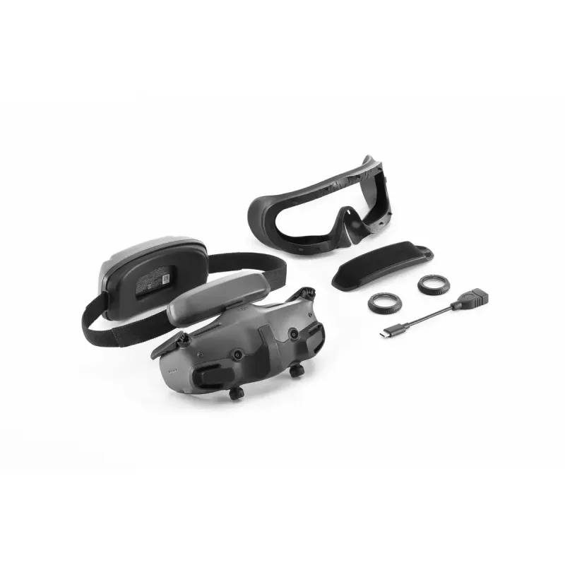 Dedikovaný head-mounted displej DJI Goggles 3 Micro-OLED 1920x1080, nastaviteľná IPD, 0,47 kg, sivá/čierna