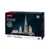 3D puzzle CubicFun City Line Dubai LED, 182 dielov, 532×48 mm, od 10 rokov