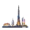 3D puzzle CubicFun City Line Dubai LED, 182 dielov, 532×48 mm, od 10 rokov