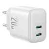 Napájací zdroj Joyroom JR-TCF12 Dual-Port 20W (USB-C x2) biely