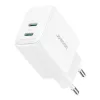 Napájací zdroj Joyroom JR-TCF12 Dual-Port 20W (USB-C x2) biely