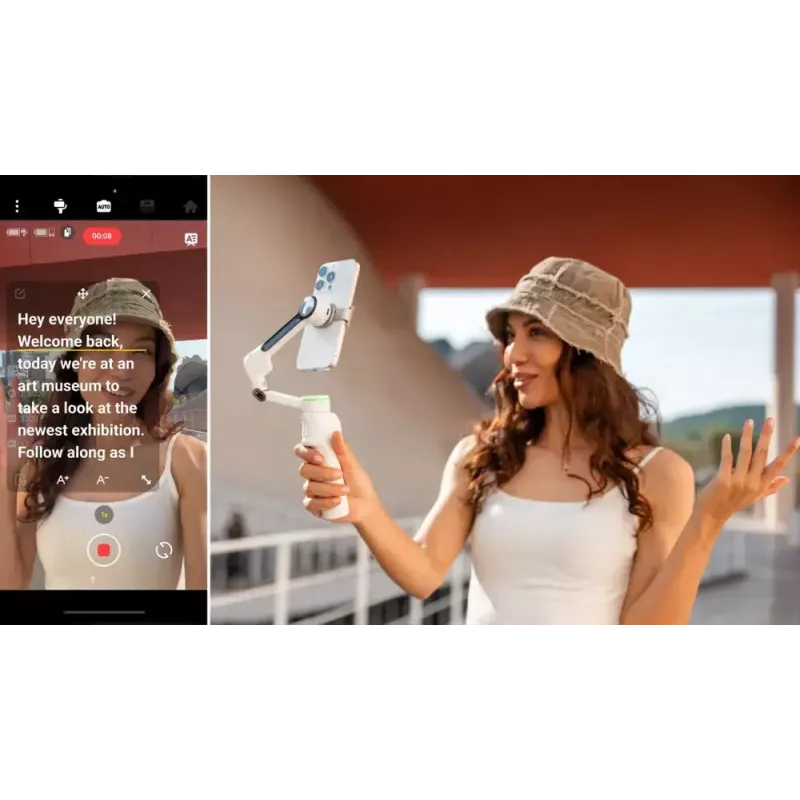 Stabilizátor kamery pre smartfón Insta360 Flow 2 Pro Creator Bundle 360° rotácia