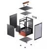 PC skriňa Jonsbo T6, Mini-Tower, Mini-ITX, čierna