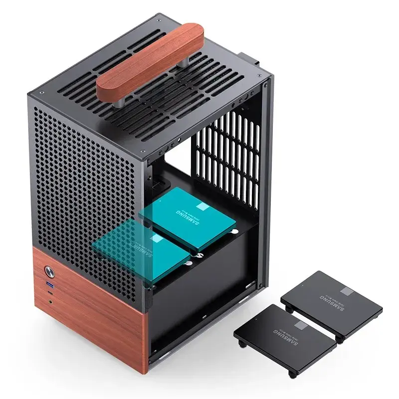 PC skriňa Jonsbo T6, Mini-Tower, Mini-ITX, čierna