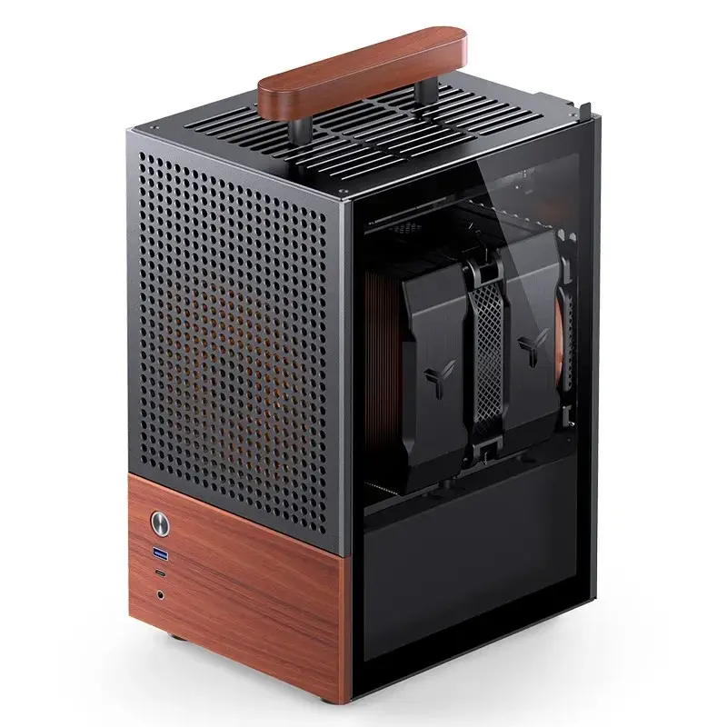 PC skriňa Jonsbo T6, Mini-Tower, Mini-ITX, čierna