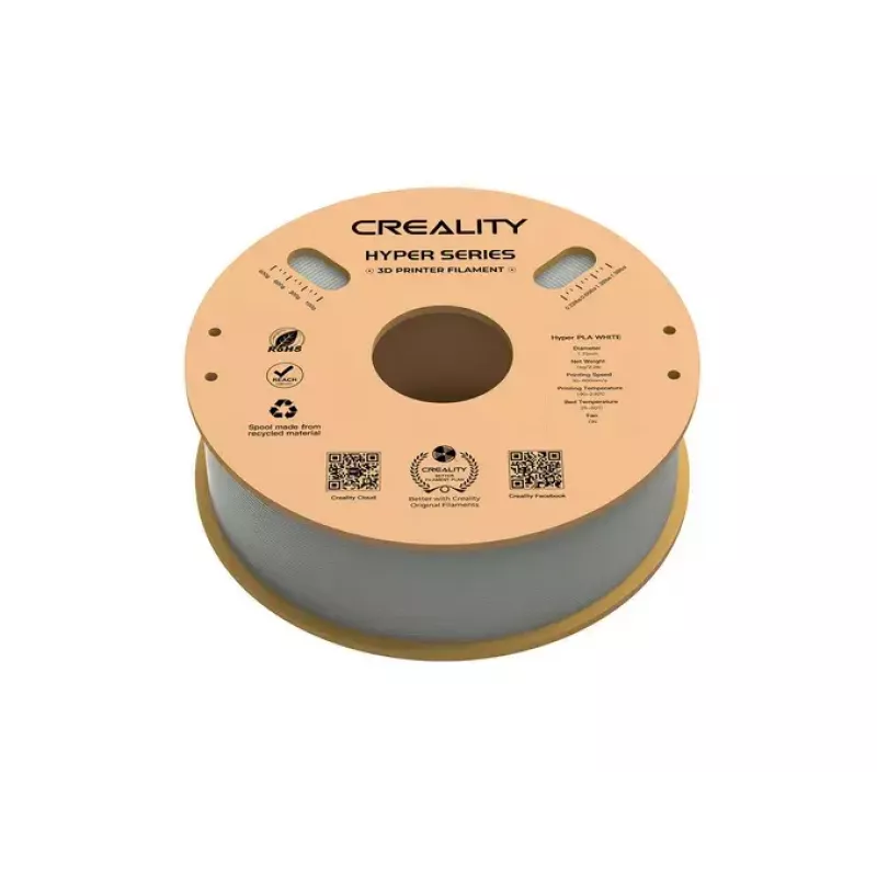 Materiál pre 3D tlač Creality 3D 3301010335 kyselina polymliečna (PLA) biela 1 kg