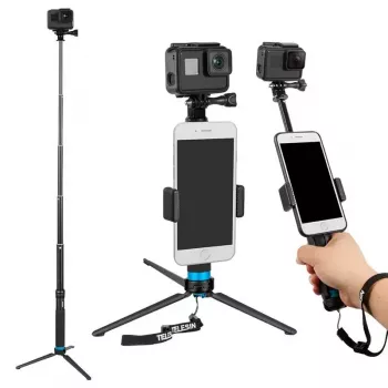 Selfie tyč statív Telesin GP-MNP-090-S nastaviteľná výška ľahká
