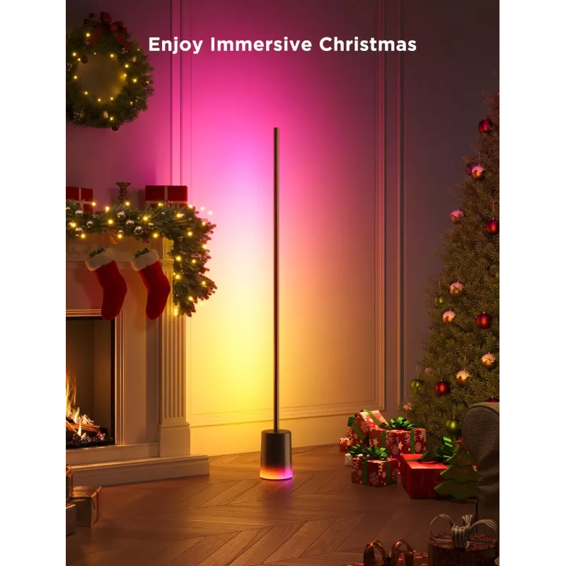 Govee Floor Lamp 2 stojacia lampa, pripravená na Matter, čierna