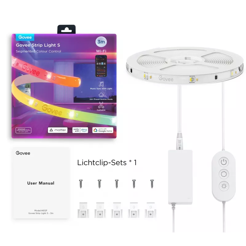 Govee H612FCD1 RGB LED pás, 3 metre