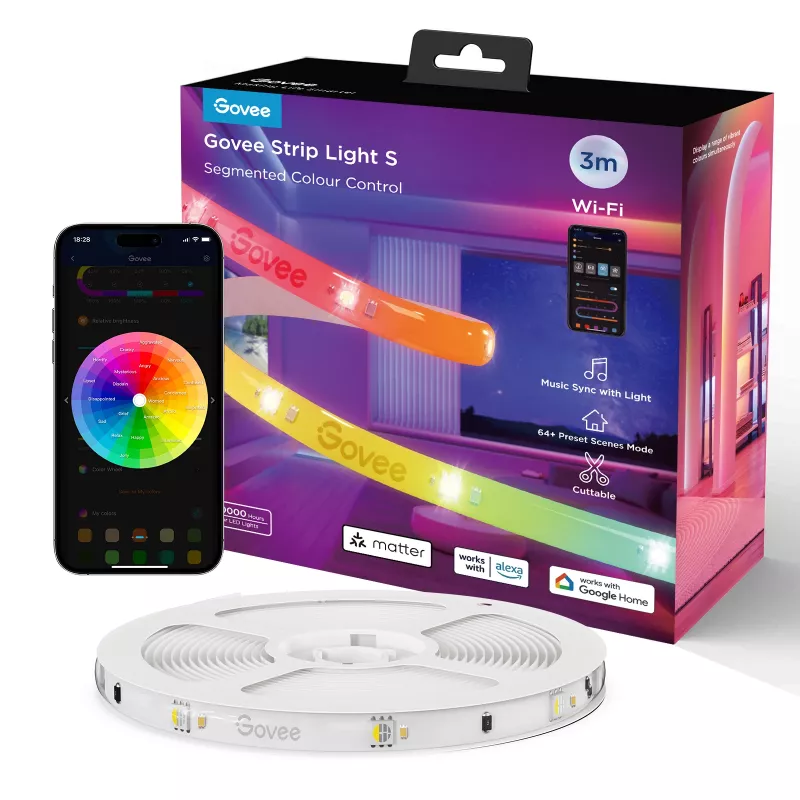 Govee H612FCD1 RGB LED pás, 3 metre