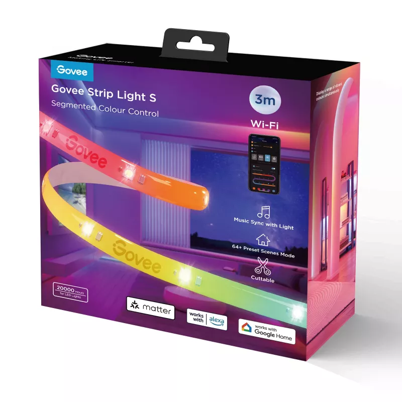 Govee H612FCD1 RGB LED pás, 3 metre