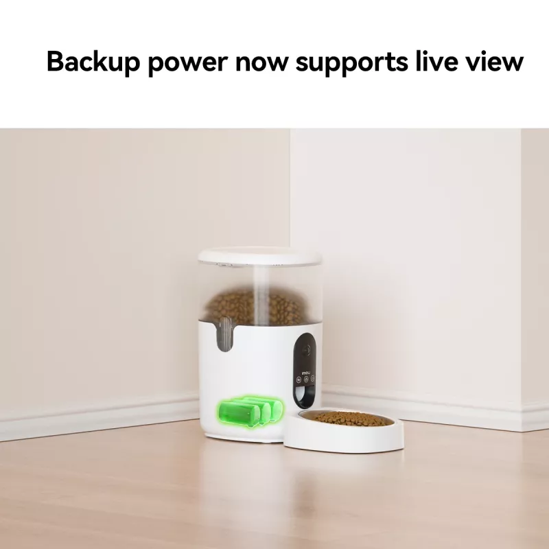 Automatický dávkovač krmiva IMOU PF1 — 4 l nerezový lievik, Wi‑Fi 4, batéria/DC, 1 miska