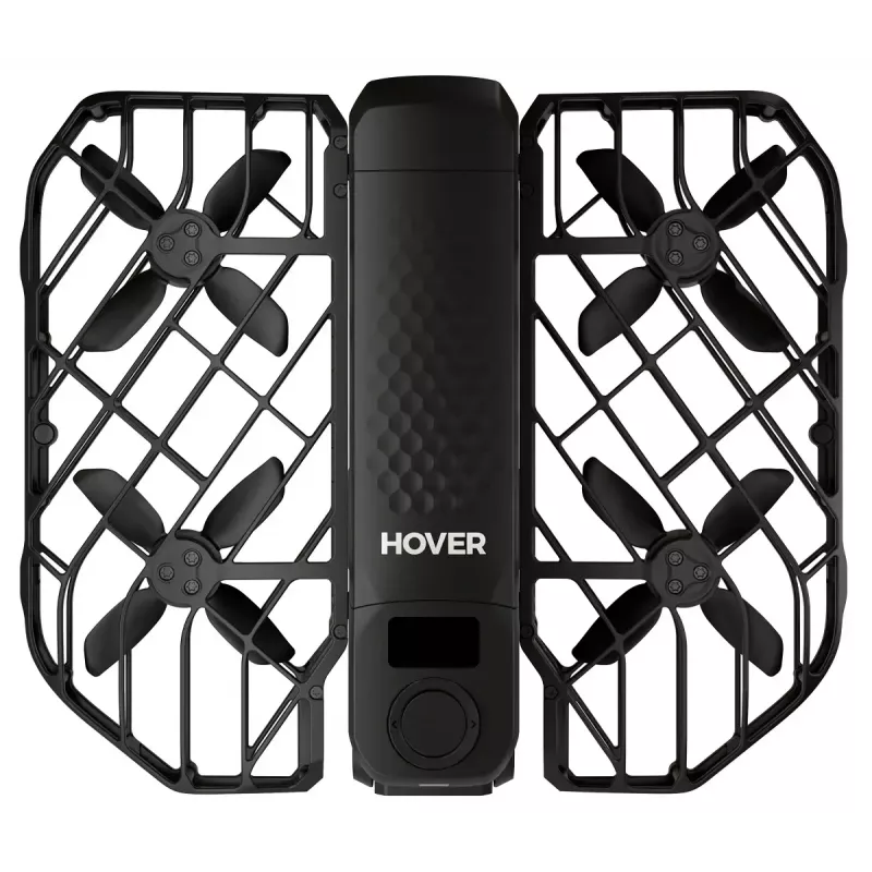 Mini dron HOVERAir X1 Pro — 4 rotory, 12 MP kamera, 4K video, dosah 1000 m, 1920 mAh batéria, 32 GB interná, čierny