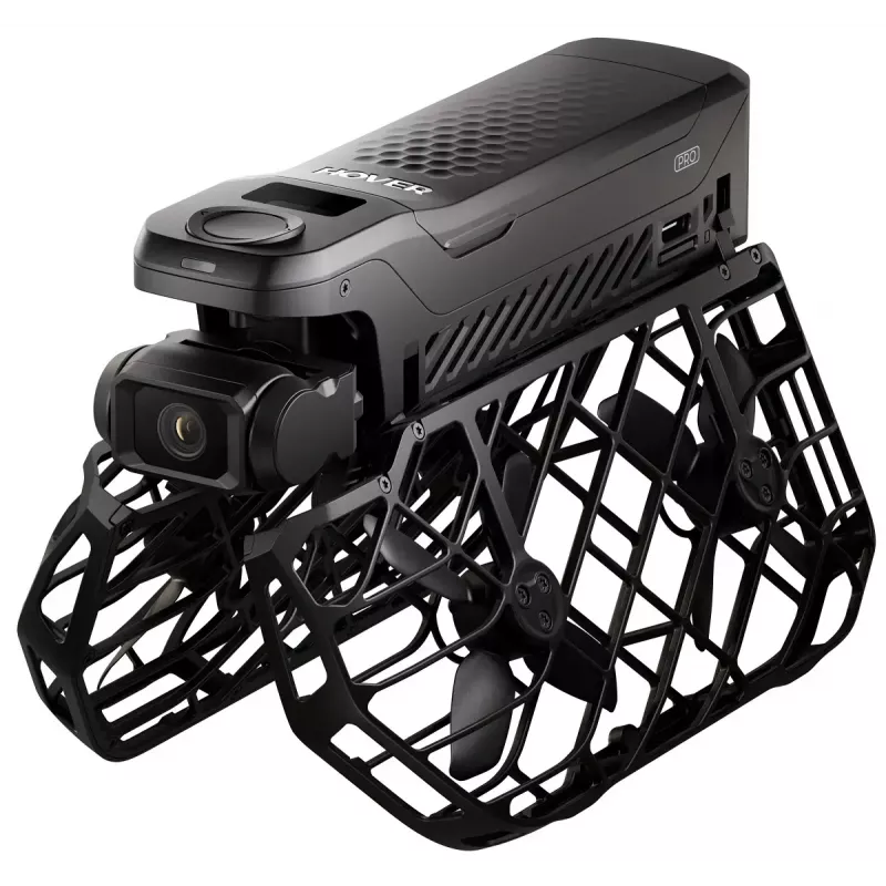 Mini dron HOVERAir X1 Pro — 4 rotory, 12 MP kamera, 4K video, dosah 1000 m, 1920 mAh batéria, 32 GB interná, čierny