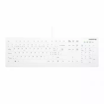 Drôtová full-size klávesnica Active Key CHERRY AK-C8112 Medical USB QWERTZ 105 klávesov biela 1,8 m