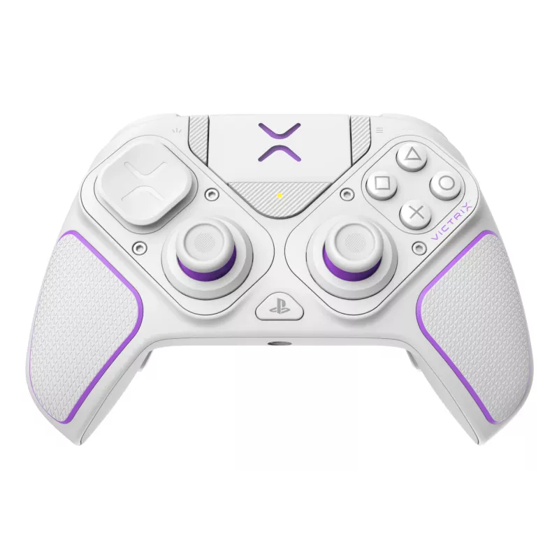 Gamepad VICTRIX 052-002-WH drôtový & bezdrôtový RF/USB, USB-C, 2000mAh, PC/PS4/PS5, fialová/biela