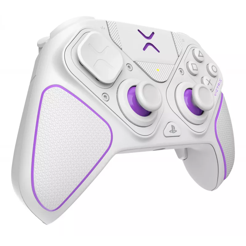 Gamepad VICTRIX 052-002-WH drôtový & bezdrôtový RF/USB, USB-C, 2000mAh, PC/PS4/PS5, fialová/biela