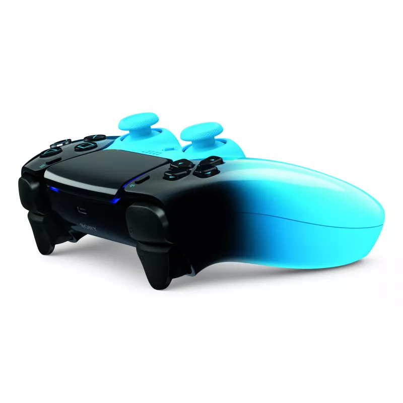 Gamepad Sony DualSense pre PlayStation 5, Bluetooth/USB, čierna/modrá, USB-C, na batérie