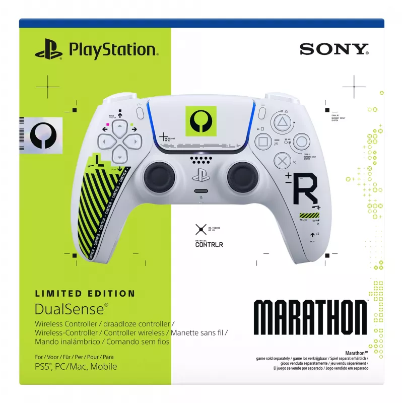 Gamepad Sony DualSense pre PlayStation 5 — Bluetooth/USB, biela & zelená, analógový/digitálny, USB‑C