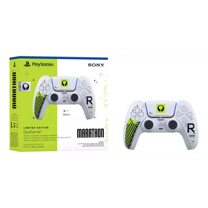 Gamepad Sony DualSense pre PlayStation 5 — Bluetooth/USB, biela & zelená, analógový/digitálny, USB‑C