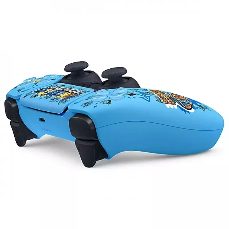 Gamepad Sony DualSense Wireless PlayStation 5 ovládač — model 9593973, modrá, dizajn Fortnite, Bluetooth/USB, na batérie