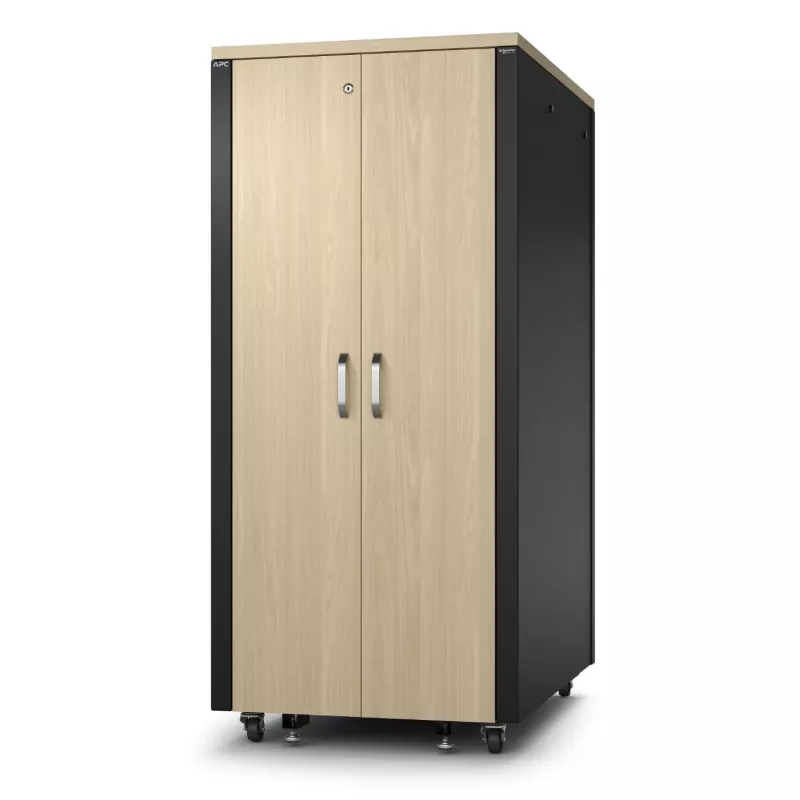 APC NetShelter Soundproof, 32U, serverový rack, 230V, javor