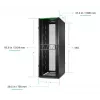 APC NetShelter SX Server Rack Gen 2, 45HE, 2124H x 750B x 1200T mm, s bočnicami, čierna