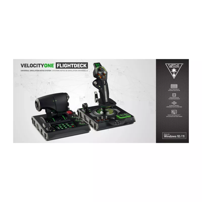 Turtle Beach VelocityOne Flightdeck letecký simulačný systém HOTAS pre počítače so systémom Windows 10 a 11 (TBS-0724-05)