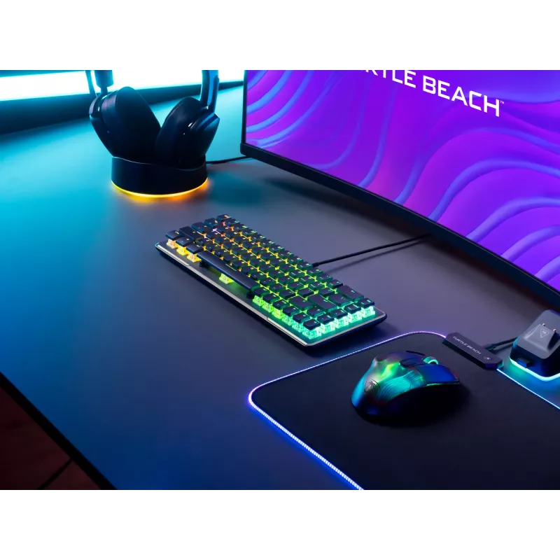 Turtle Beach Vulcan II Mini klávesnica Gaming USB QWERTY nemecká čierna