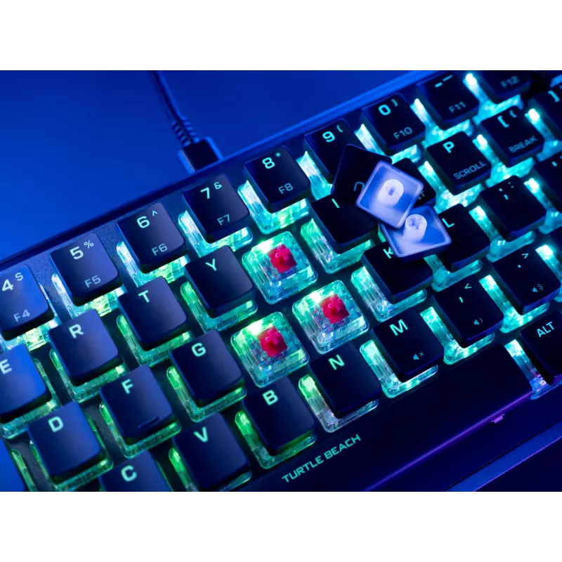 Turtle Beach Vulcan II Mini klávesnica Gaming USB QWERTY nemecká čierna